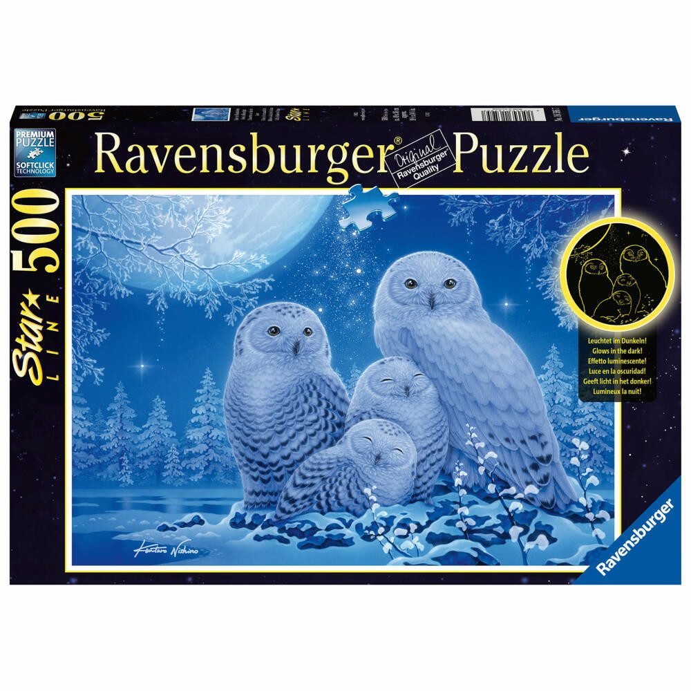 Ravensburger Пазли Eulen im Mondschein Starline 500 Teile, Пазлиteile