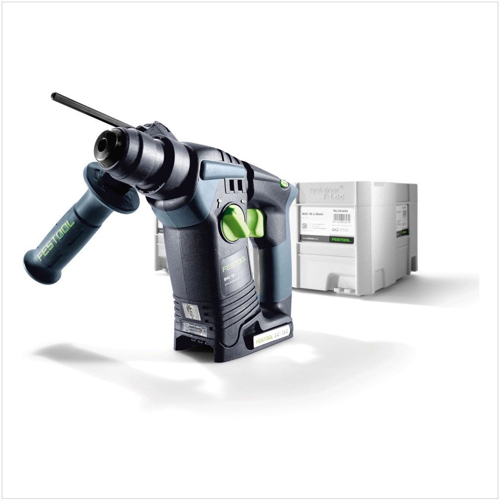 FESTOOL Akku-Bohrhammer BHC 18 Li-Basic Akku Bohrhammer 18V (574723) 25Nm Brushless Solo i