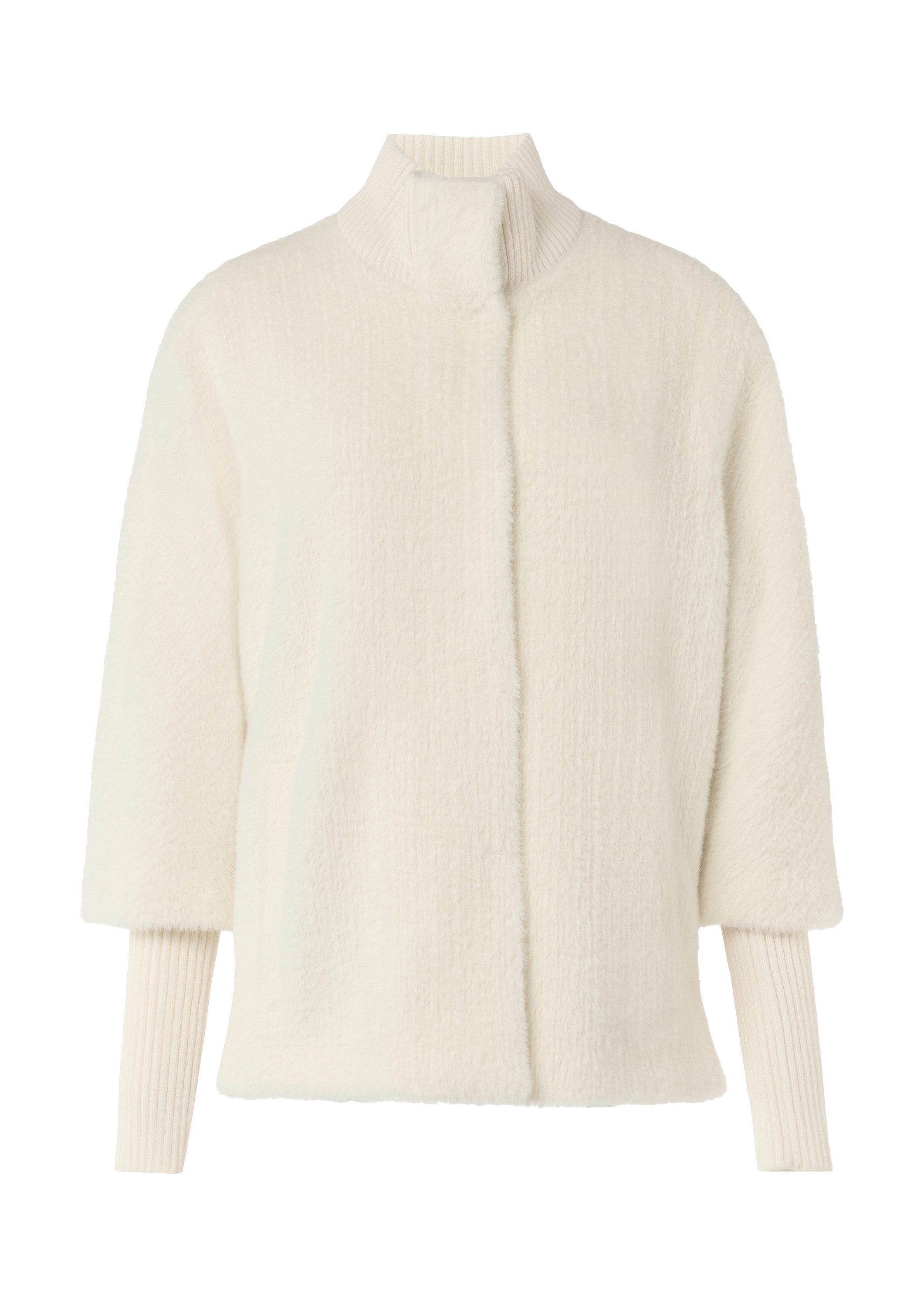 comma Funktionsjacke Outdoor-Jacke Weiches Woll-Cape mit Stehkragen günstig online kaufen