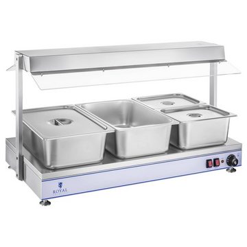 Royal Catering Warmhalteplatte Warmhalteplatte Speisenwärmer Wärmetheke Buffetwärmer 2000 W 4