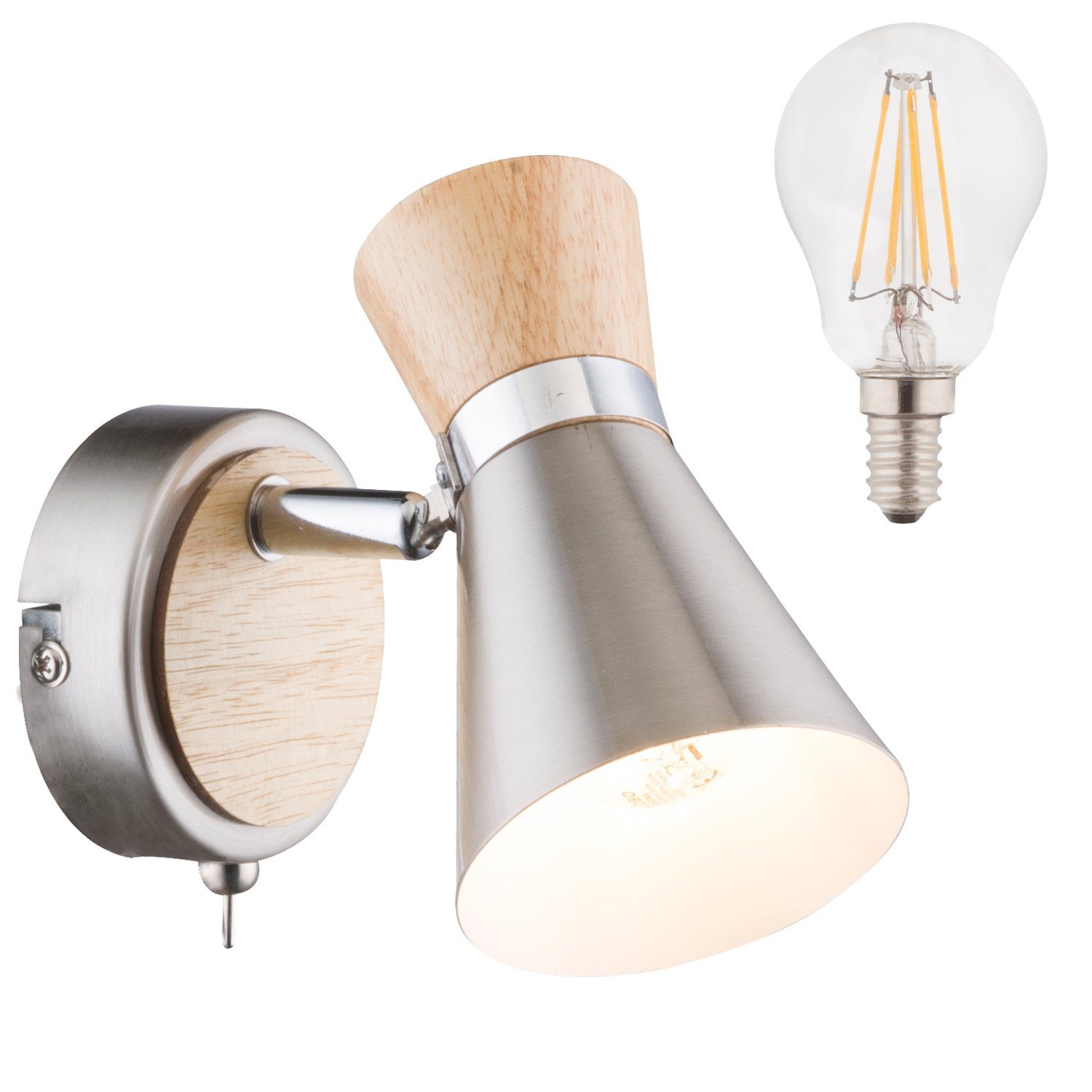 bmf-versand Wandleuchte Wandstrahler LED Wandleuchte mit Schalter Wandspot günstig online kaufen