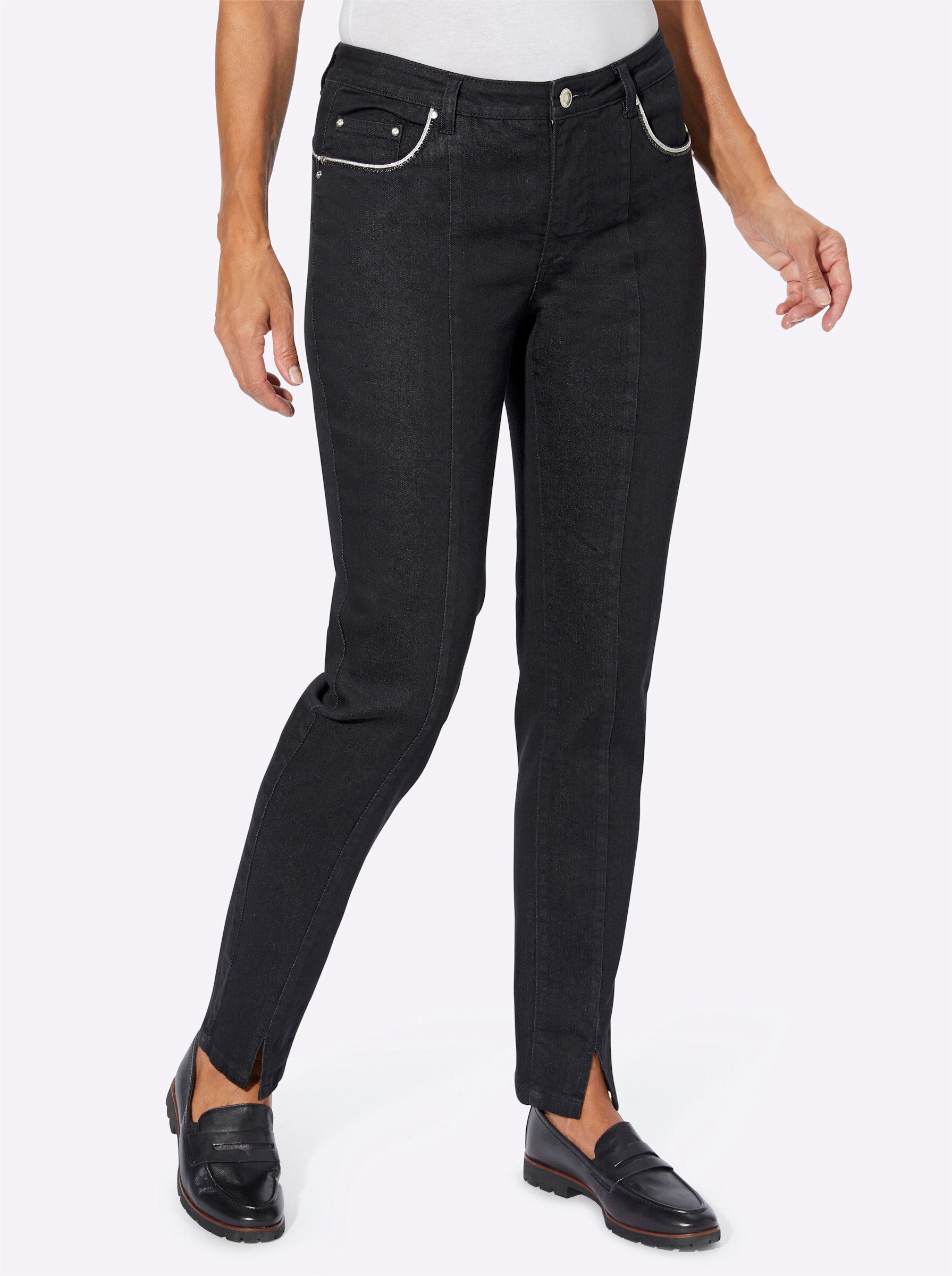 Bequeme Jeans Jeans leicht vertieft