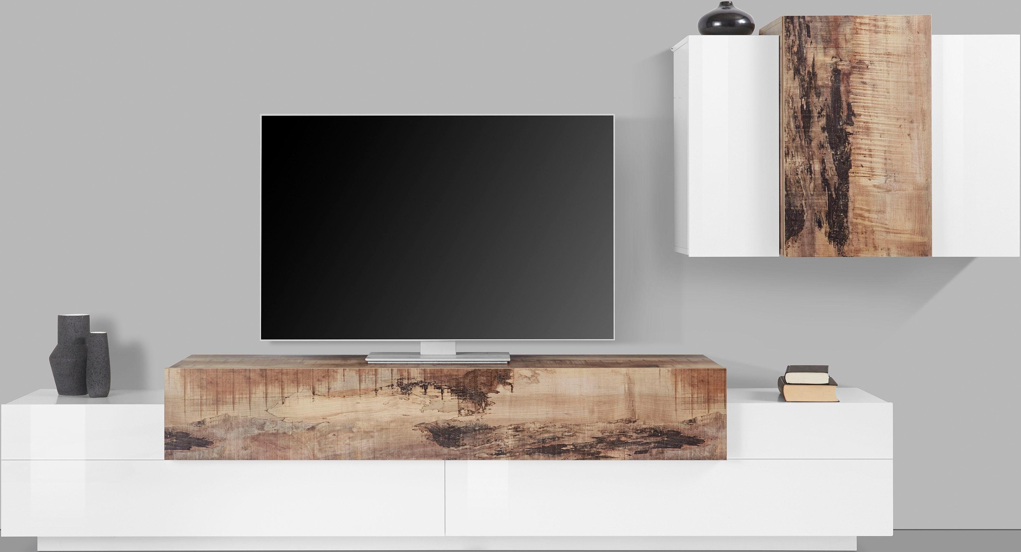 INOSIGN Wohnwand "Coro, Anbauwand, Medienwand", (Set, 2 St.), Lowboard 4 Fä günstig online kaufen