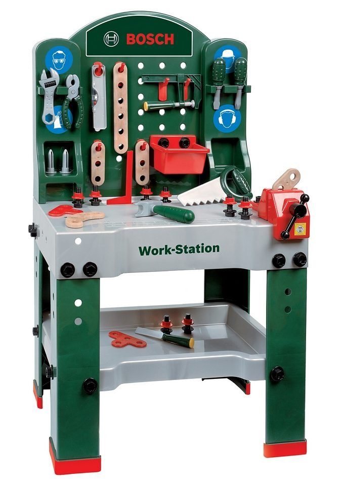 Klein Spielwerkbank BOSCH-Workstation (43tlg), Made in Germany günstig online kaufen