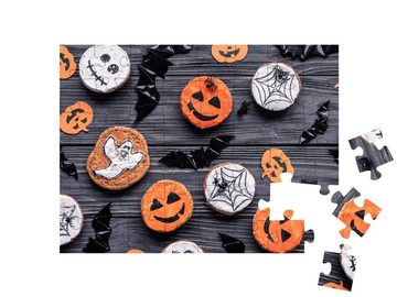 puzzleYOU Puzzle Hausgemachte lustige Halloween-Cookies, 48 Puzzleteile, puzzleYOU-Kollektionen Festtage