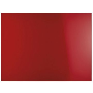 magnetoplan® Anzeigetafel Design Glas-Magnettafel - 60x40cm - magnetisch/beschreibbar - Rot (1-St)