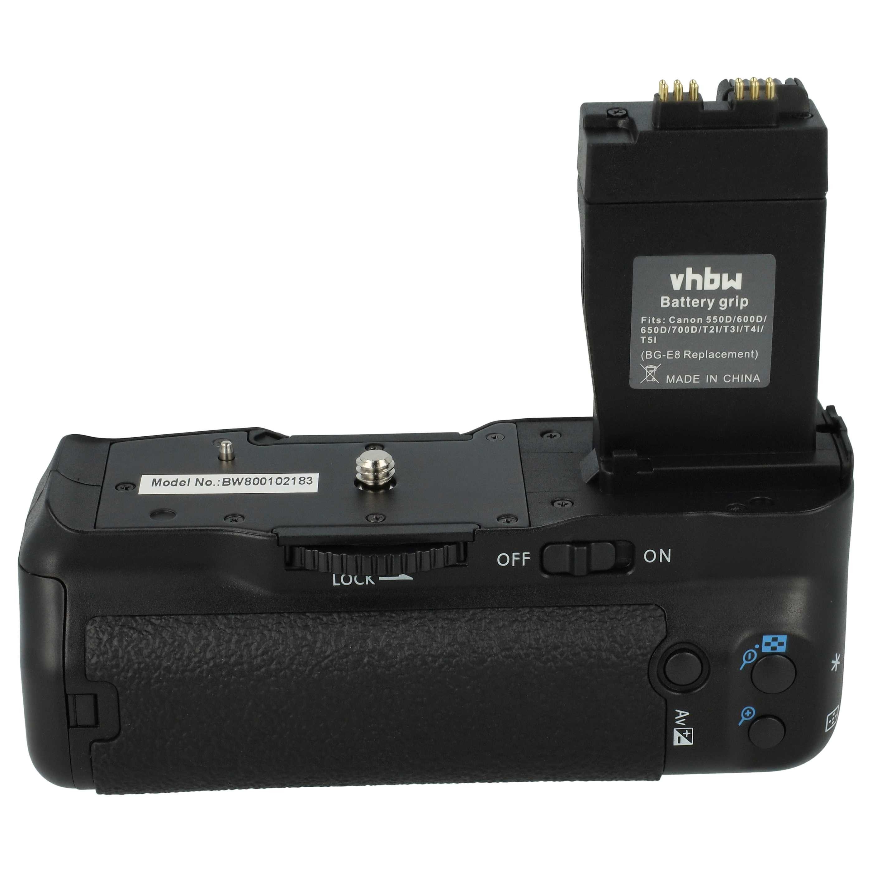 vhbw Haltegriff passend für Canon EOS 600D, Kiss X6, 650D, 700D, Kiss X5, 550D, Kiss