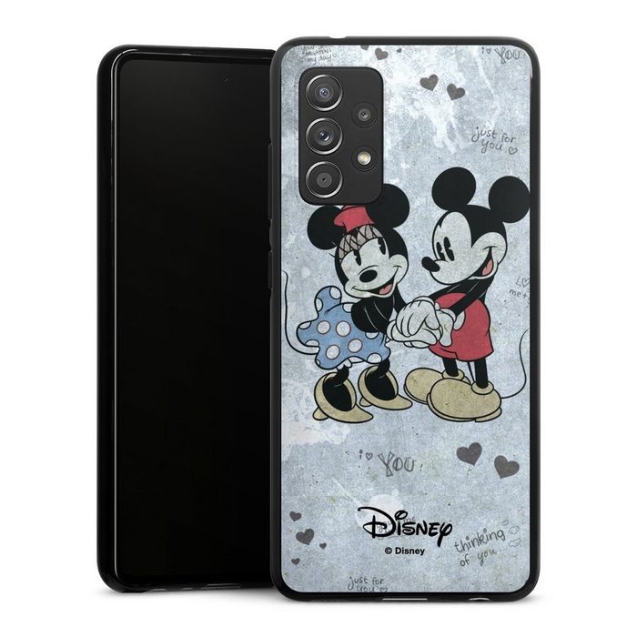 DeinDesign Handyhülle Disney Mickey & Minnie Mouse Vintage Mickey&Minnie In Love Samsung Galaxy A52s 5G Silikon Hülle Bumper Case Handy Schutzhülle