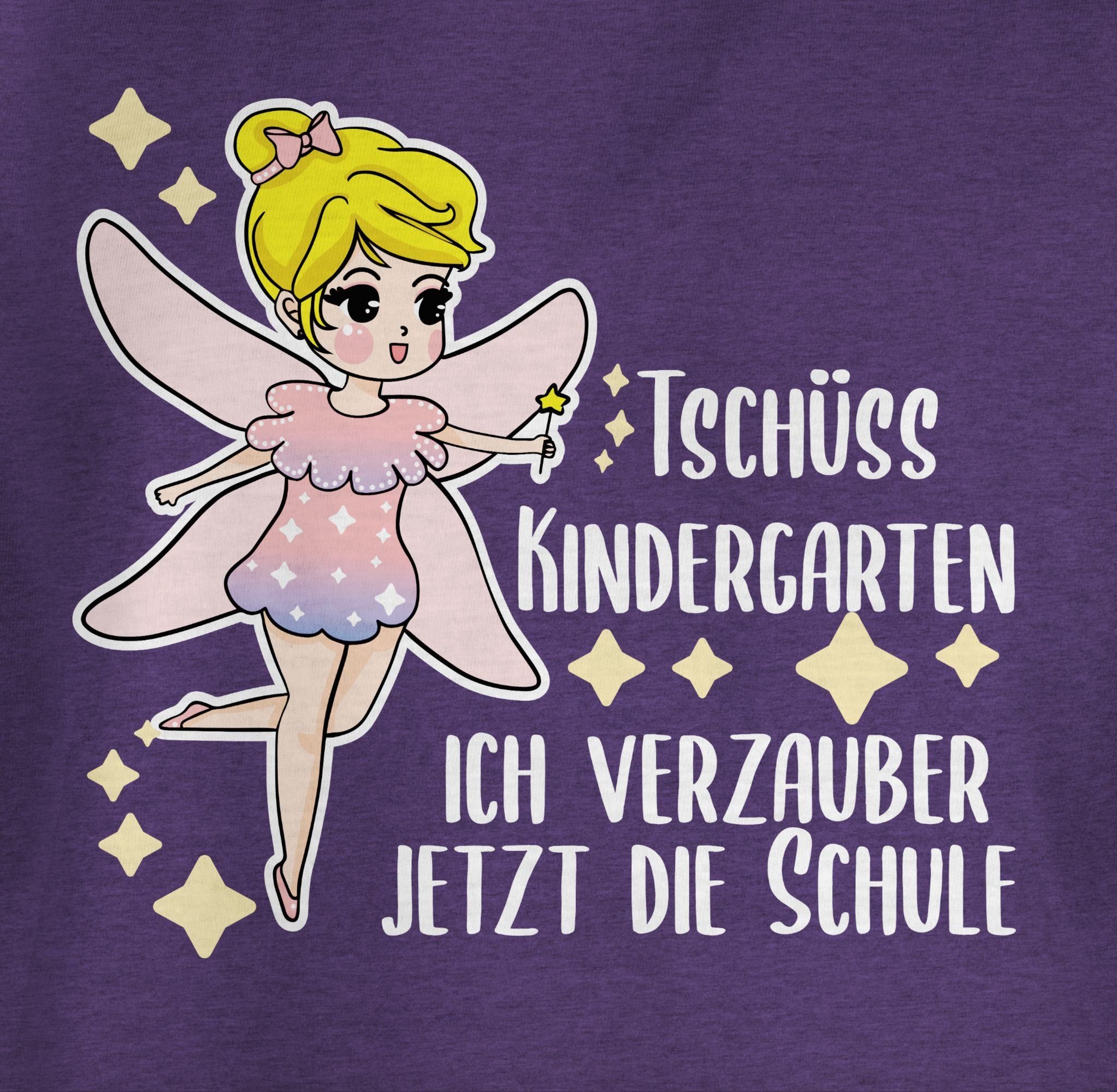 Shirtracer T-Shirt Ich verzauber jetzt die Schule Fee Einschulung Mädchen