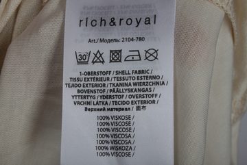 Rich & Royal Shirttop Rich & Royal 2104 780 Damen Bluse Shirt Gr. L Beige Neu