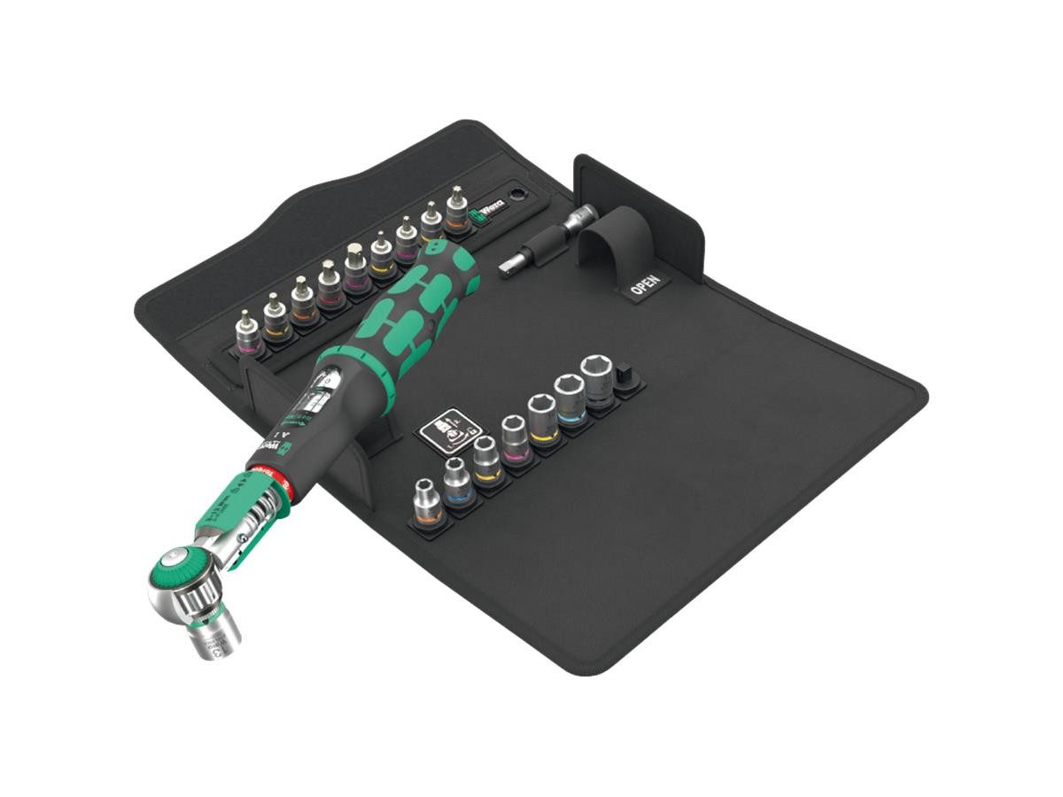 Wera Ratsche Safe-Torque A 1 SHK Set (Set), 20-teilig, Torque Lock Funktion, kontrollierter Rechts- und Linksanzug