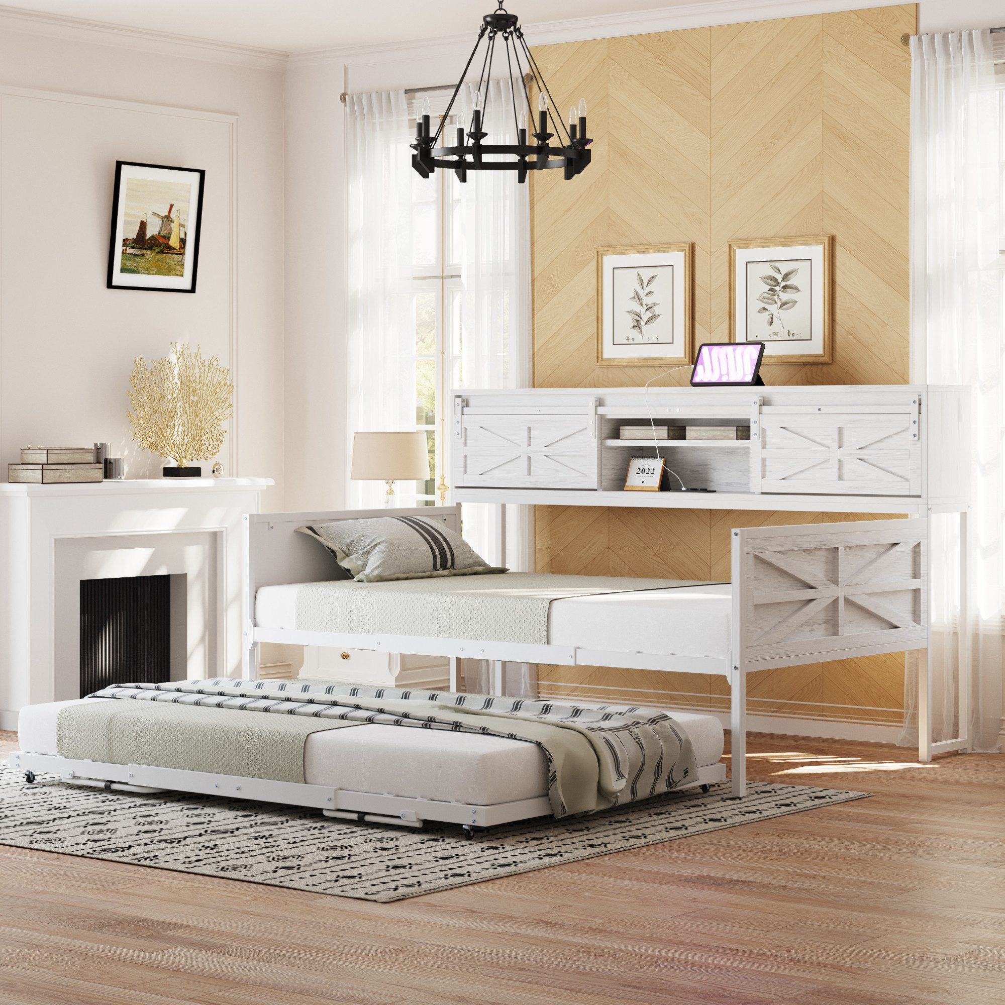 Merax Daybett 90x200cm mit Ausziehbett 90x190cm günstig online kaufen