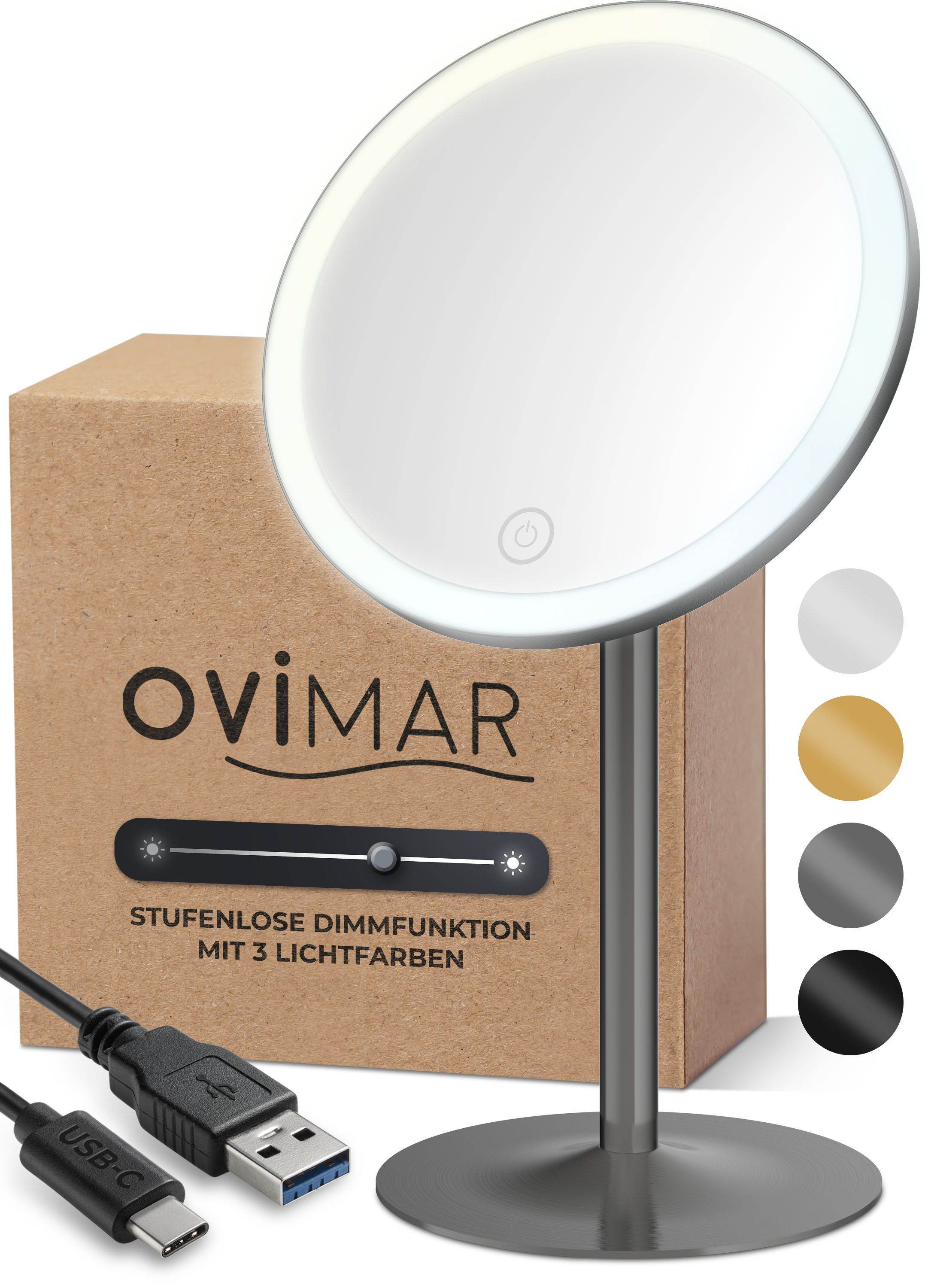 ovimar Kosmetikspiegel (1-St), aus Edelstahl in günstig online kaufen