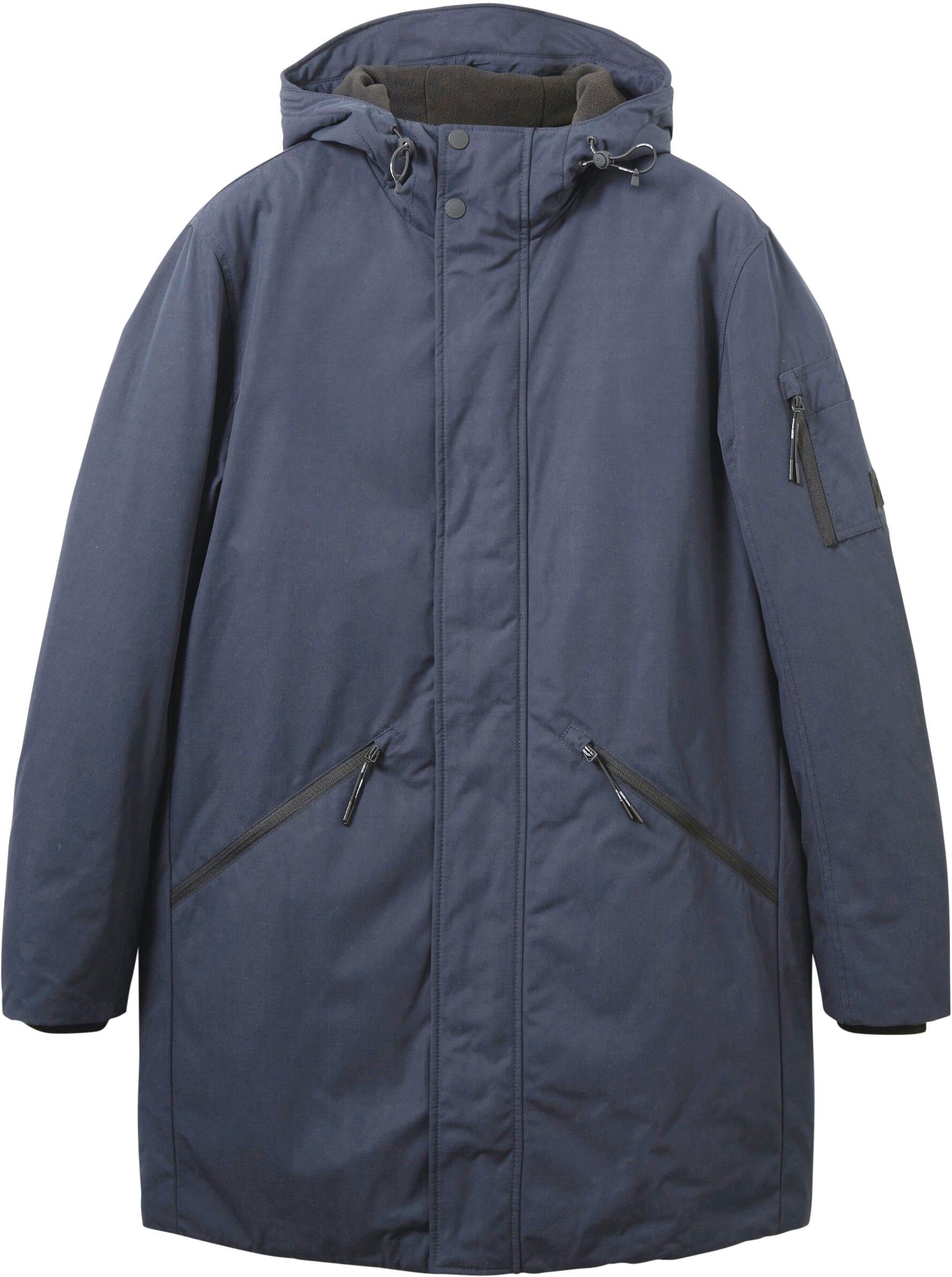 Parka TOM captain Kapuze sky Denim mit TAILOR blue