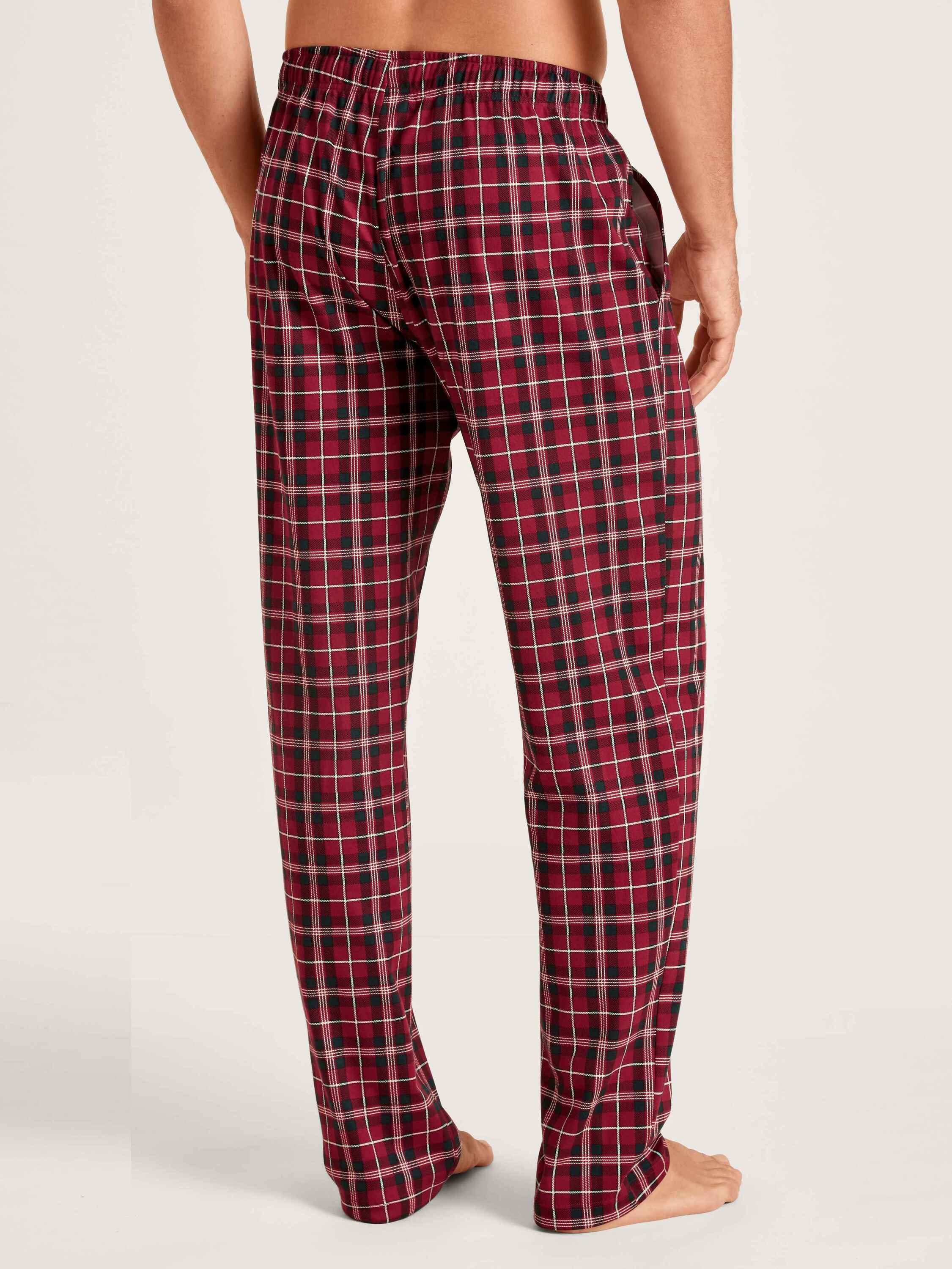 CALIDA Pyjamahose Pants mit rio Seitentaschen (1-tlg) red