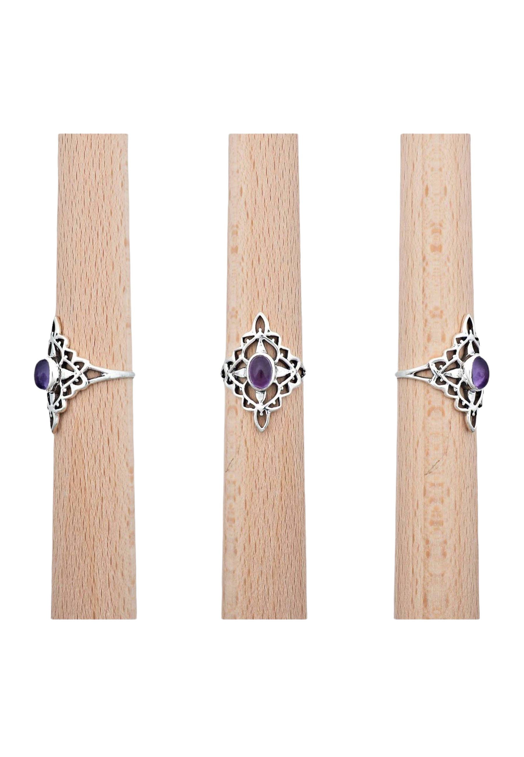 mantraroma mit Silberring Amethyst 925er Silber