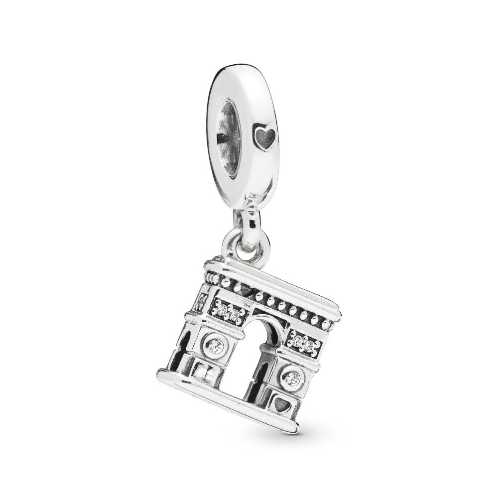 Charm-Einhänger Pandora Moments Arc de triomphe Charm-Anhänger 798127CZ