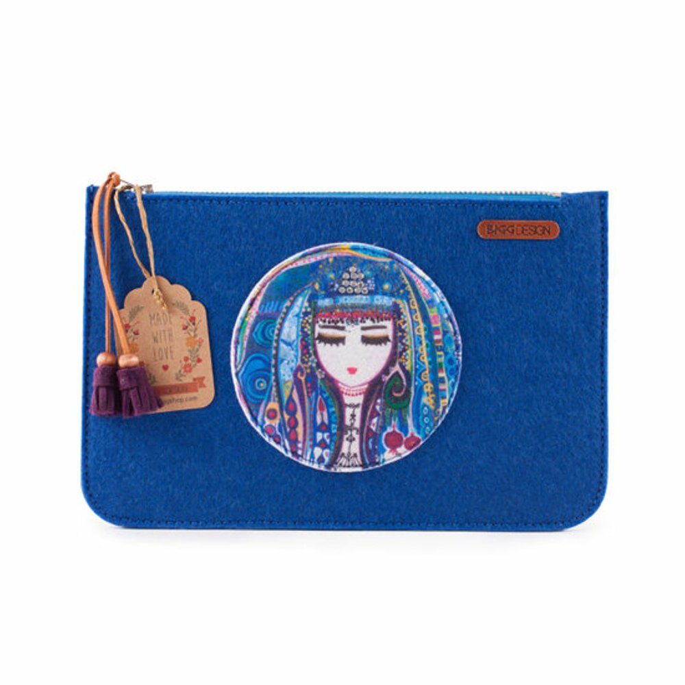 BIGGDESIGN Kosmetiktasche Biggdesign Blue Water Damen Kosmetiktasche, Blau, 24x16 cm