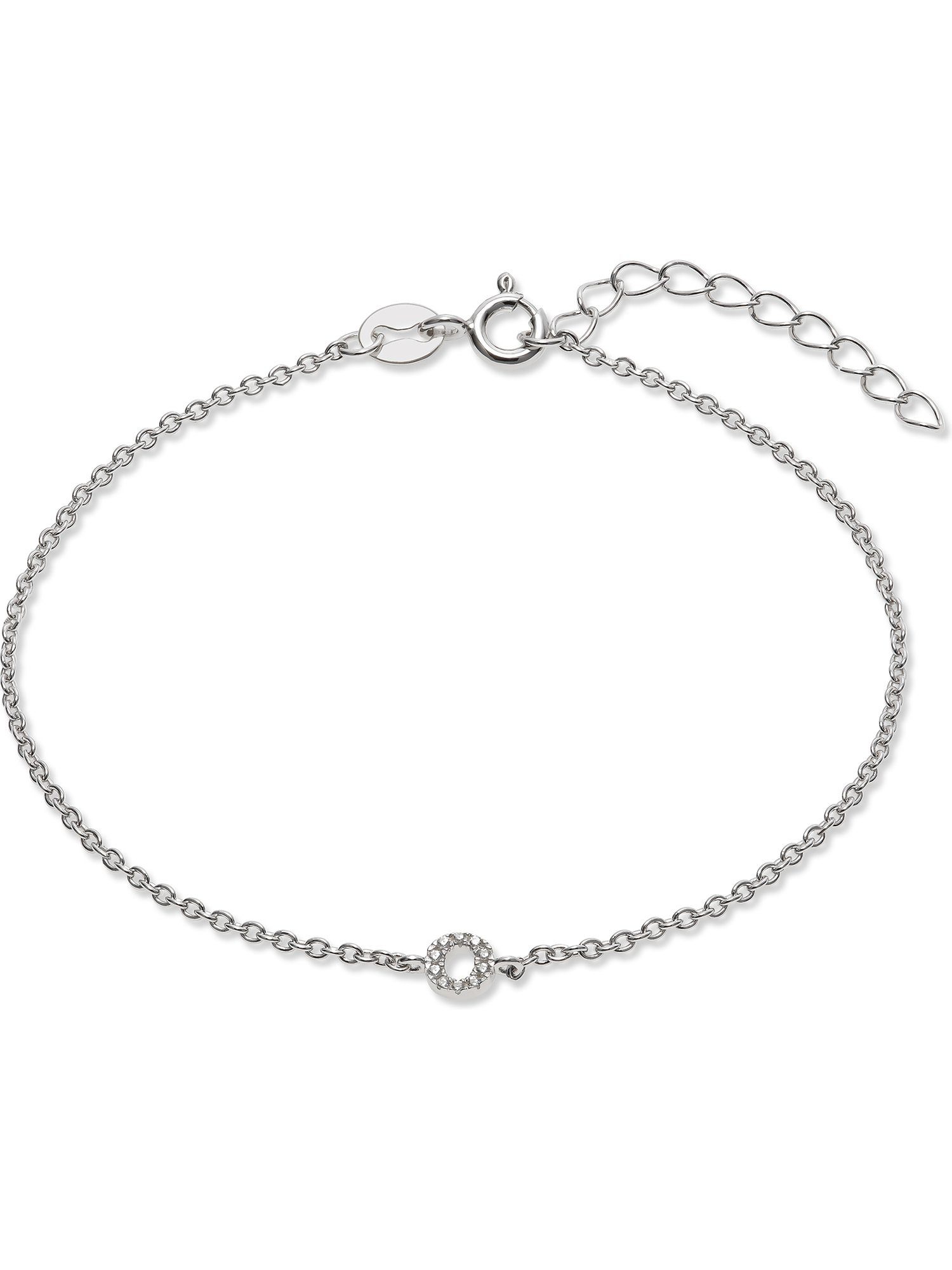 FAVS Silberarmband FAVS Damen-Armband 925er Silber Zirkonia O, Klassisch