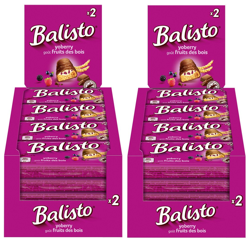 Balisto Süßigkeit Balisto Riegel Yoberry 2x 20x37g