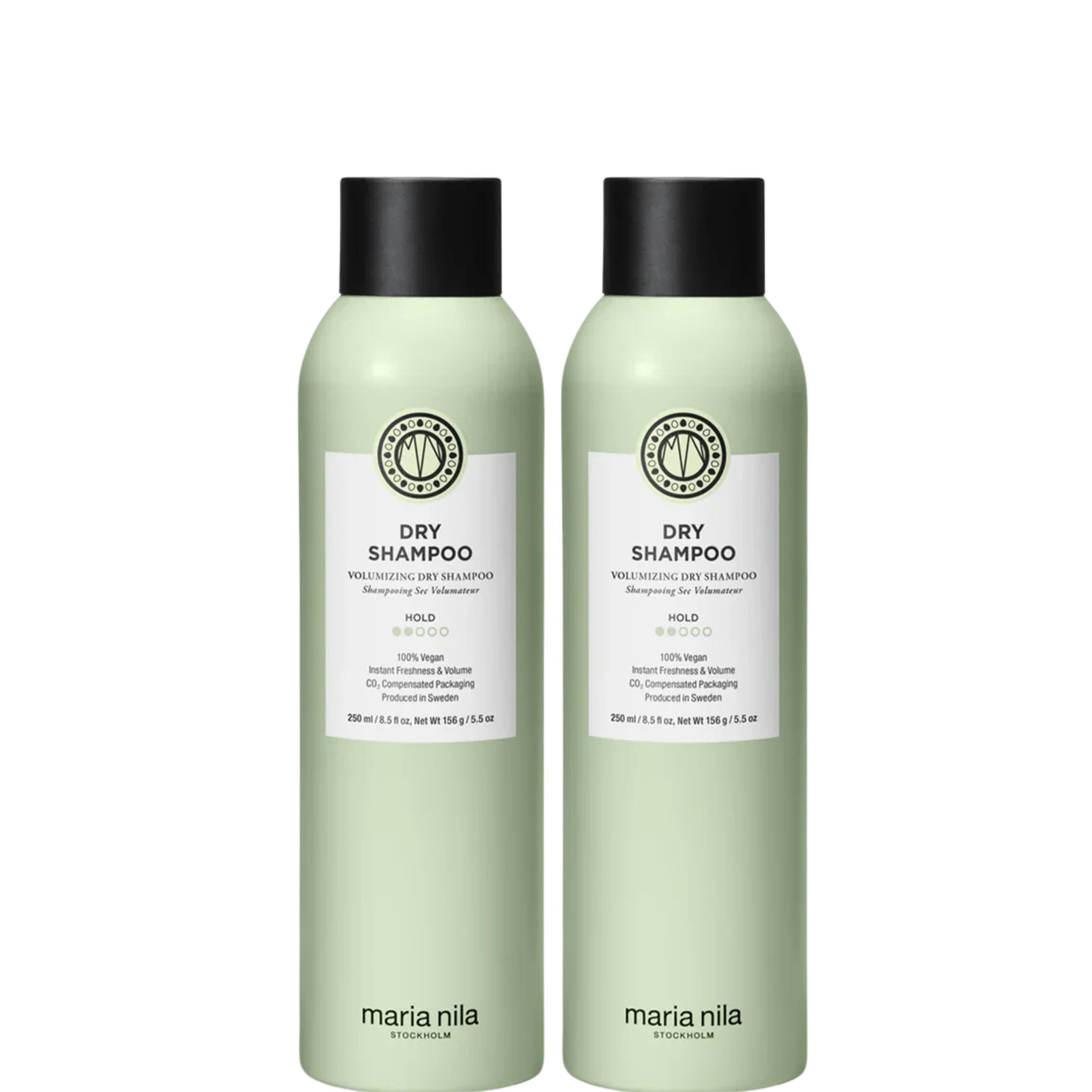 Maria Nila Trockenshampoo Style & Finish Dry Shampoo Trockenshampoo 2x 250ml = 500ml, Spar-Set, 2-tlg., Schnelle Auffrischung zwischen den Haarwäschen