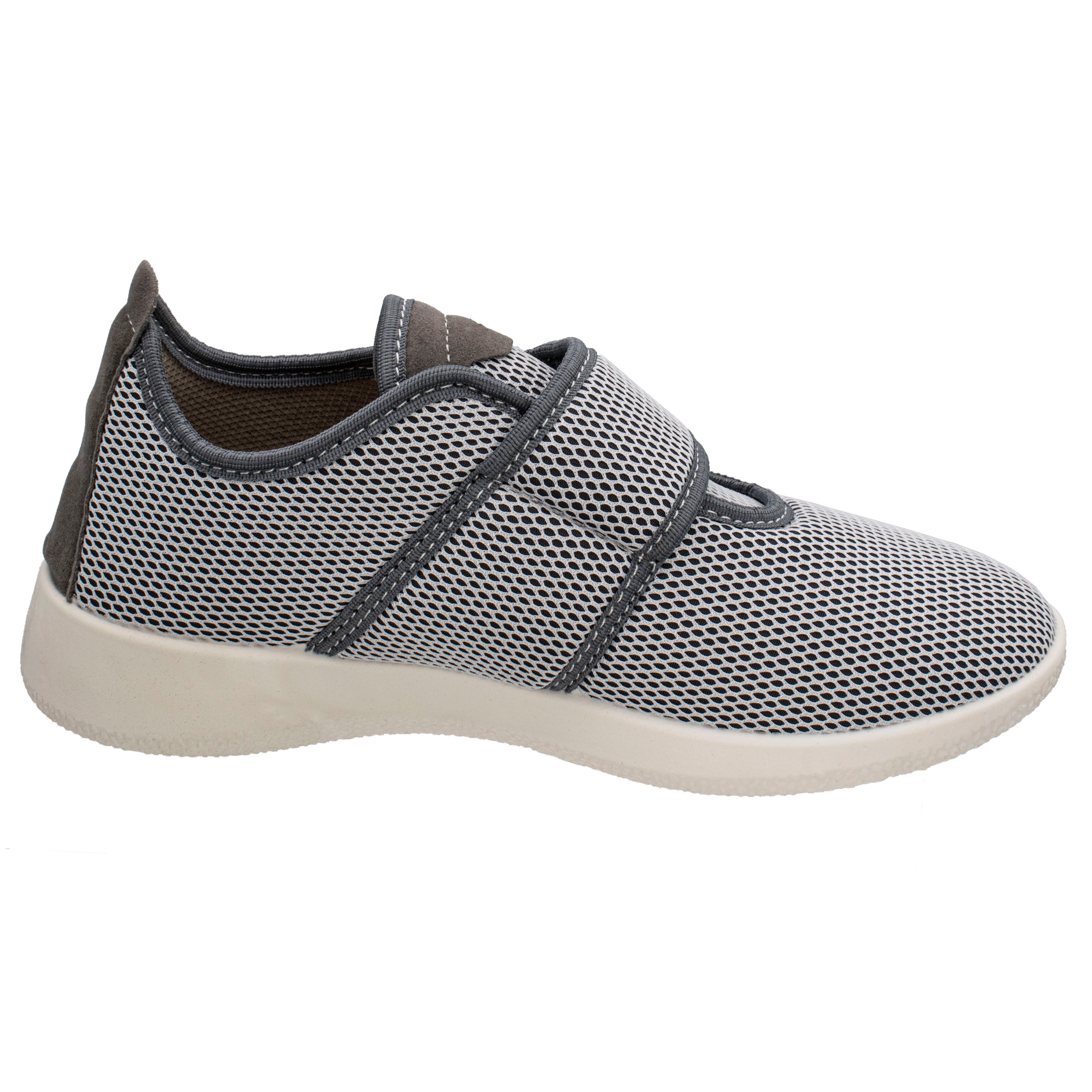 Fischer-Markenschuh Ortho Aktiv Klettschuh aus Mesh, mit Textilfutter, Einlegesohle herausnehmbar