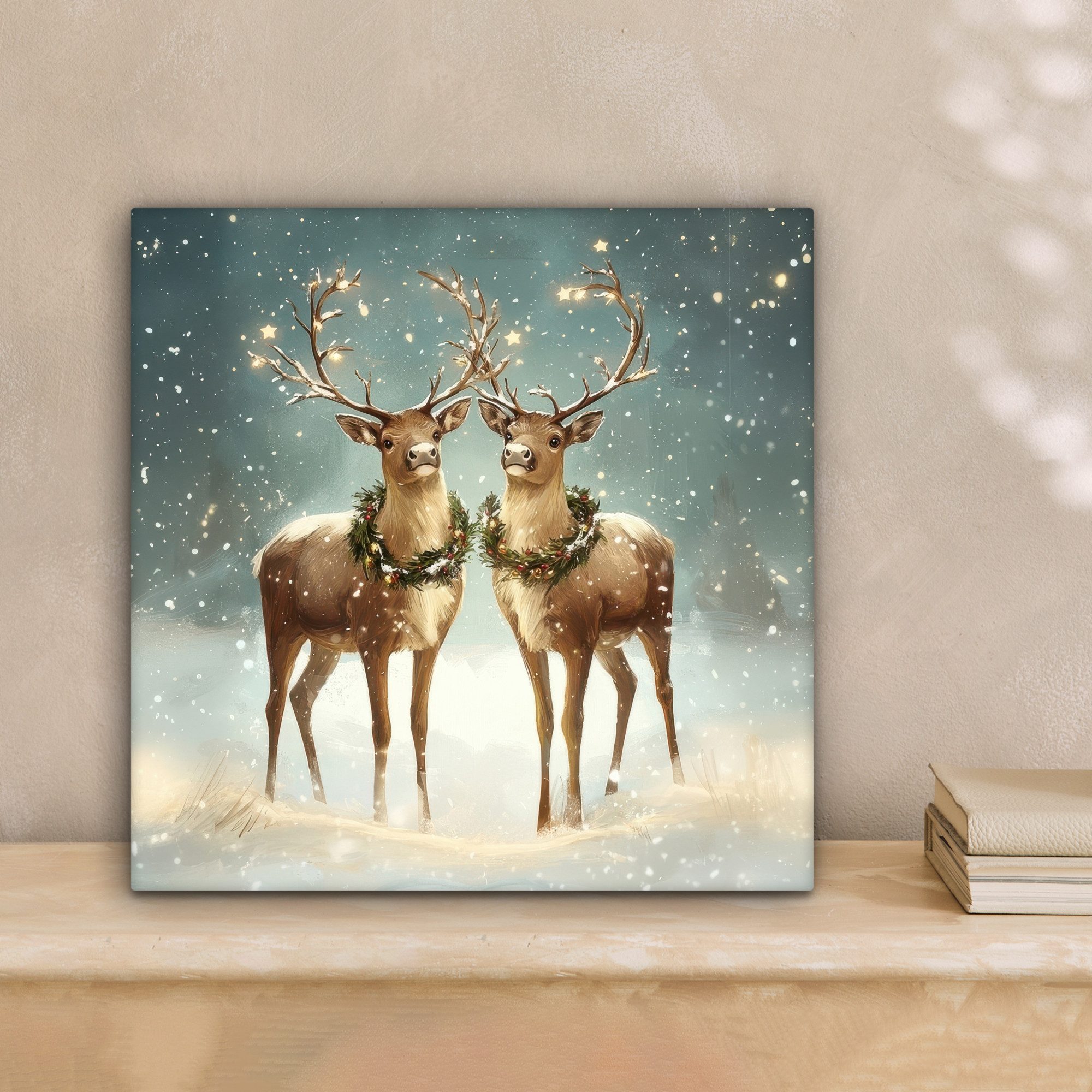 OneMillionCanvasses® Leinwandbild Weihnachtszauber - Winterwald - günstig online kaufen