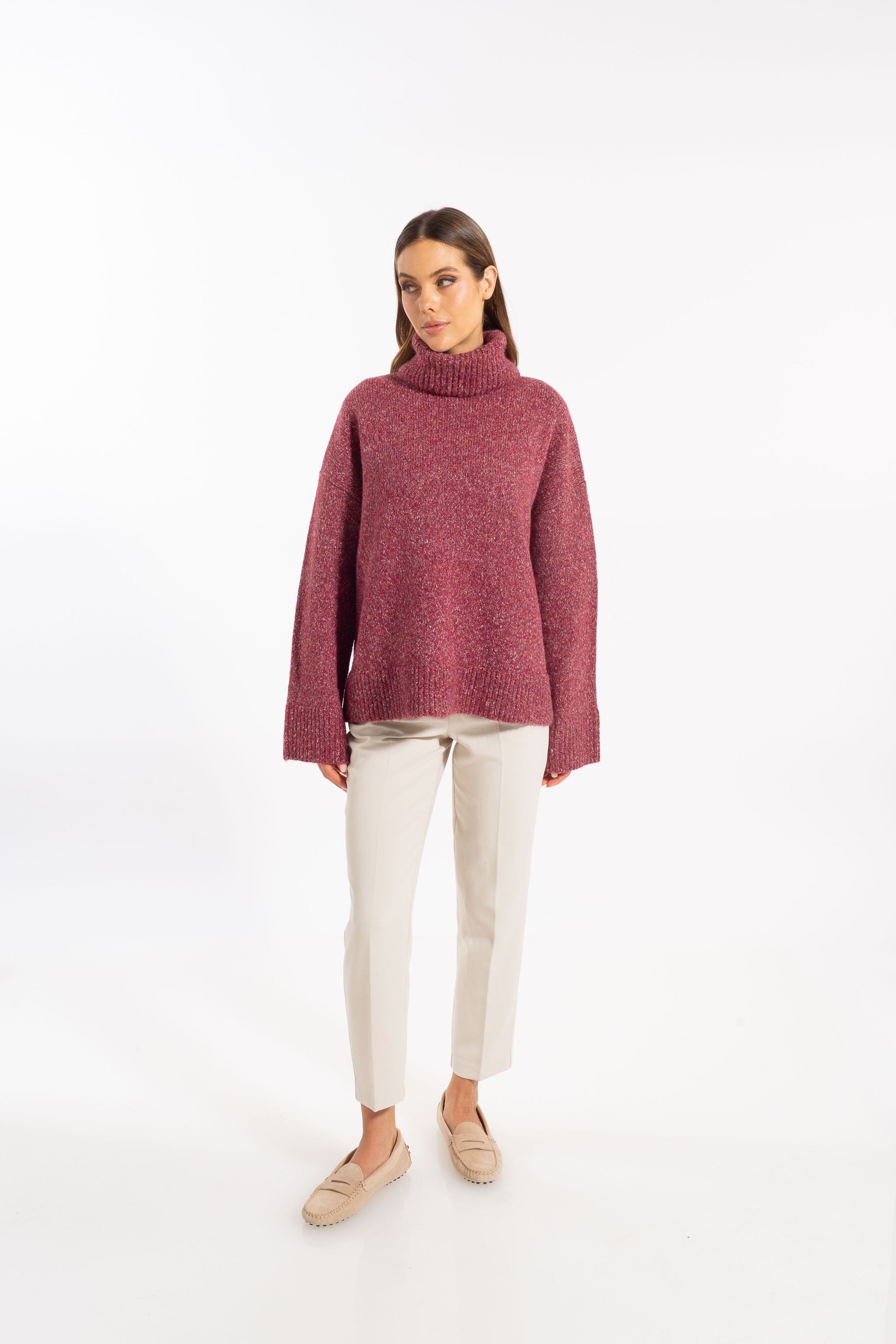 ADLYSH Strickpullover OVERSIZED PULLOVER MIT WOLLE