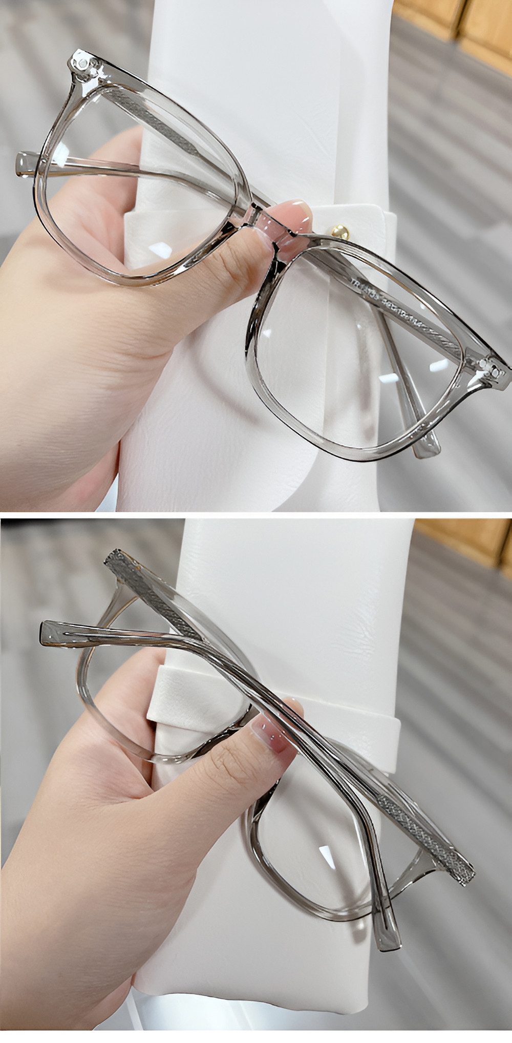 PACIEA Brille Damen Herren Ohne Sehstärke Anti Blaulicht Anti-Müdigkeit Mode
