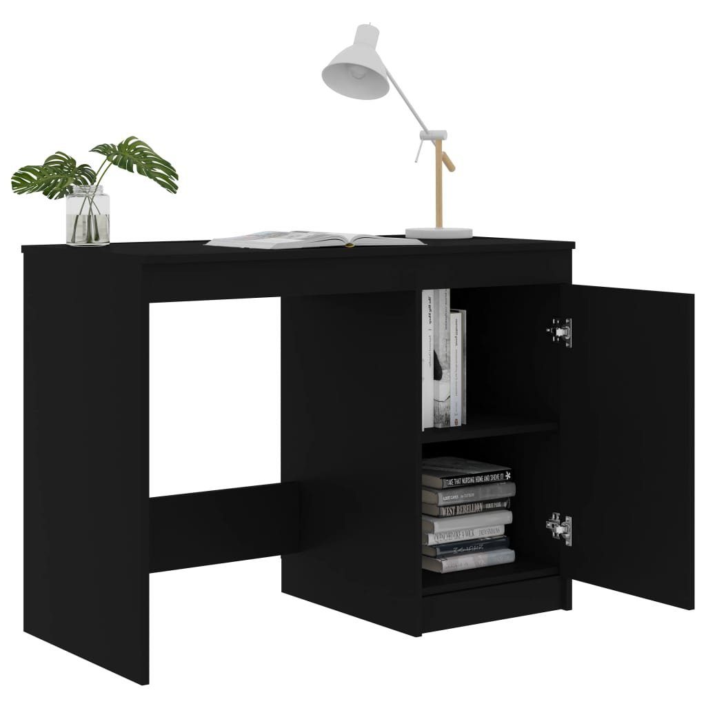 furnicato Schreibtisch Holzwerkstoff 100x50x76 Schwarz cm