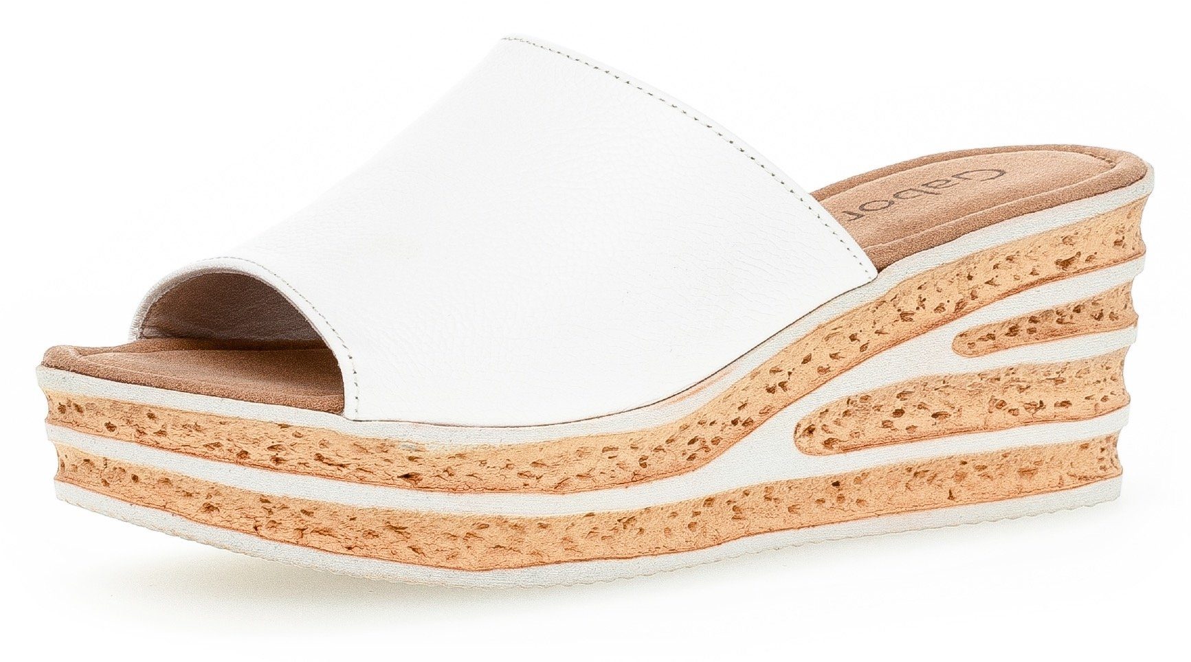 Gabor Pantolette, Keilabsatz, Sommerschuh, Schlappe, raffinierte Absatzgest günstig online kaufen