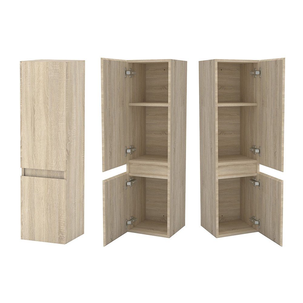 hoch Eiche Hochschrank duschspa 83cm/110cm