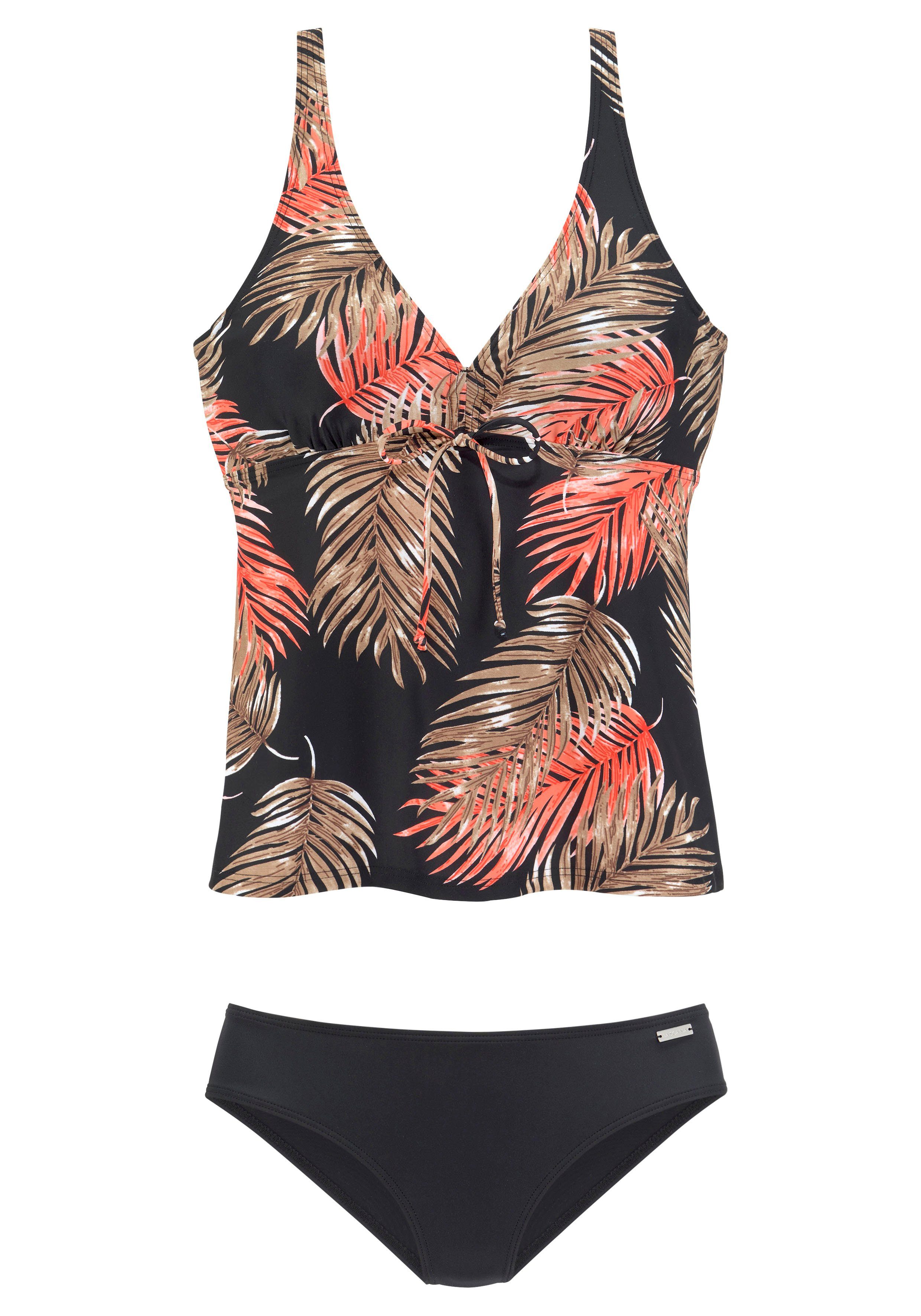 LASCANA Bügel-Tankini mit plakativem Blätter-Print günstig online kaufen