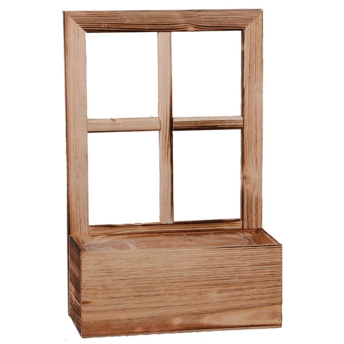 Blumenkasten Deko Holzfenster mit Pflanzbank
