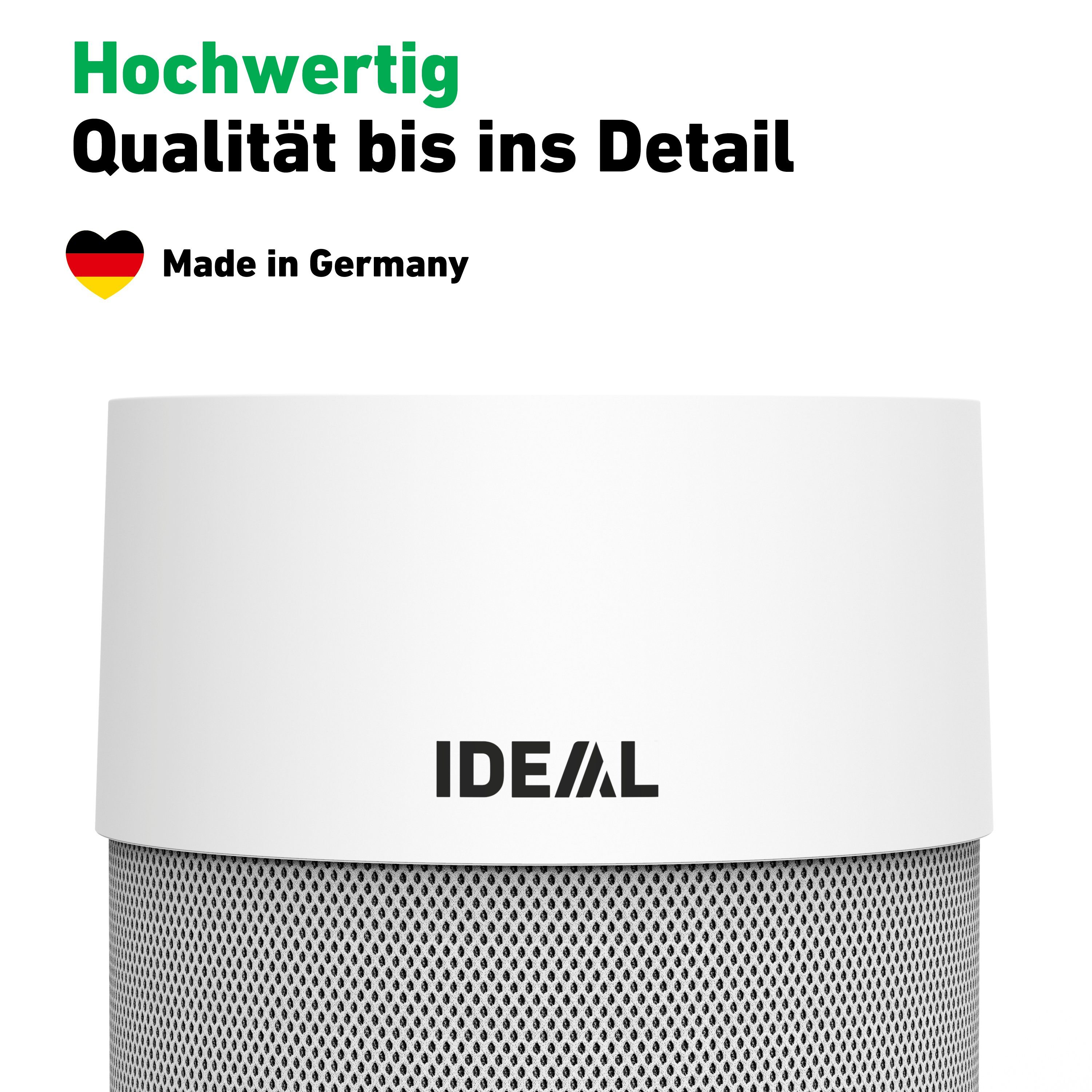 IDEAL Luftreiniger AP40 PRO, für 40 m² Räume, Made in Germany, HEPA-/Aktivkohlefilter, 99,99% Filterleistung