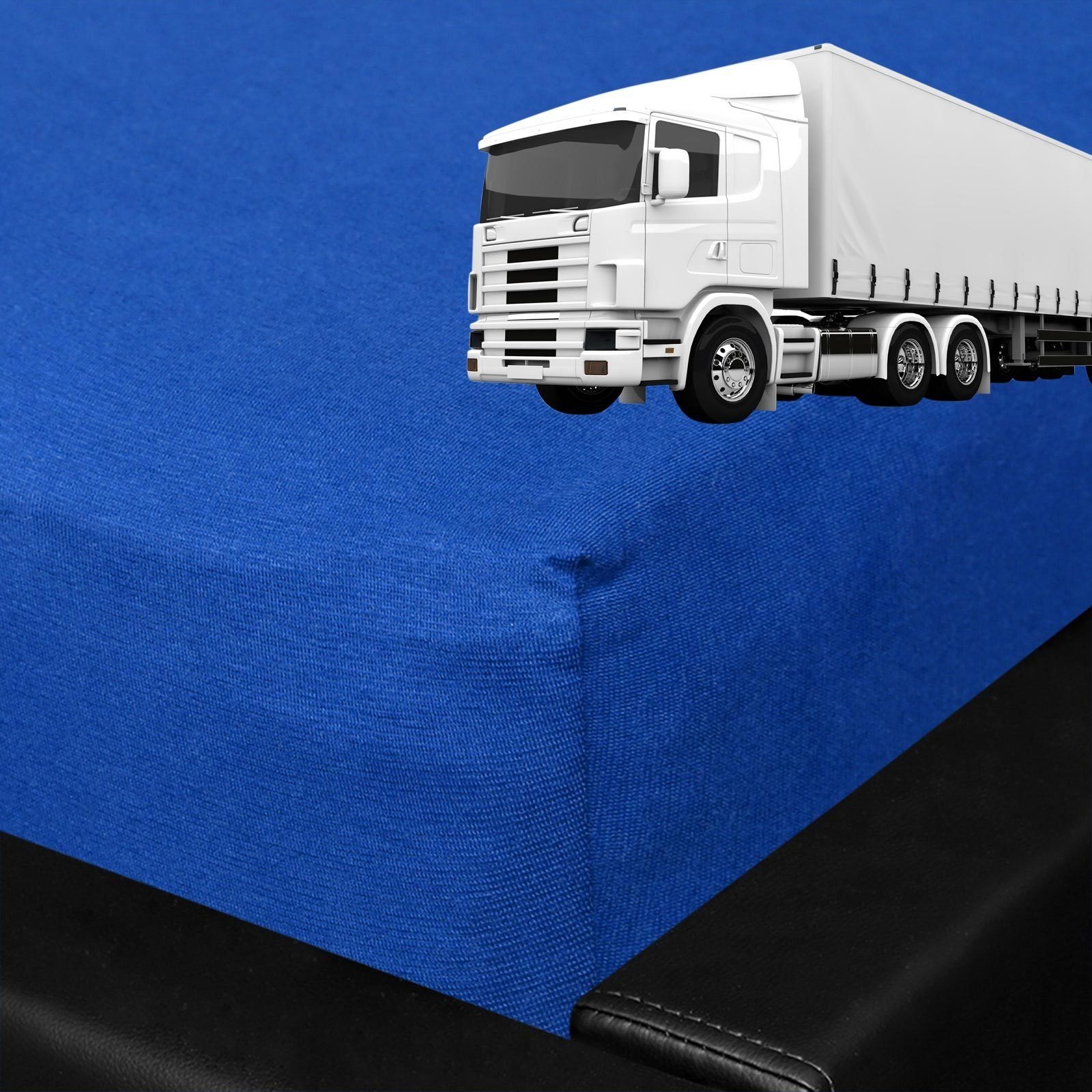 BETTWARENSHOP Spannbettlaken LKW Truck, Jersey, Gummizug: günstig online kaufen