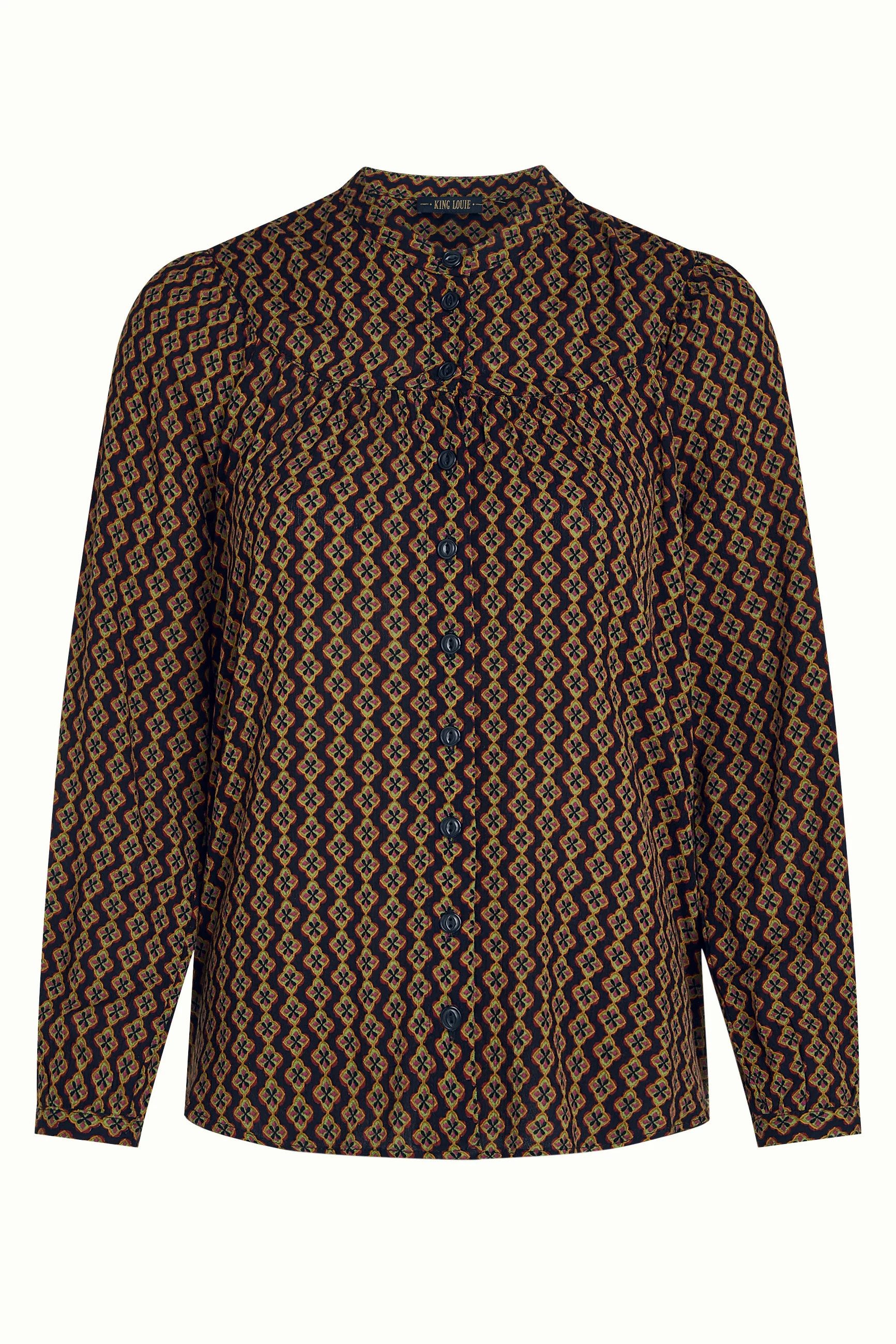 King Louie Langarmbluse Lisa Blouse Turi Woven