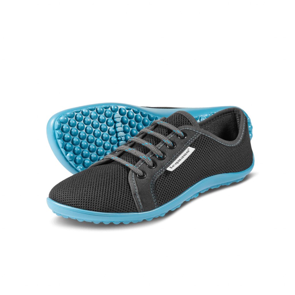 Leguano Aktiv anthrazit, blaue Sohle Barfußschuh günstig online kaufen