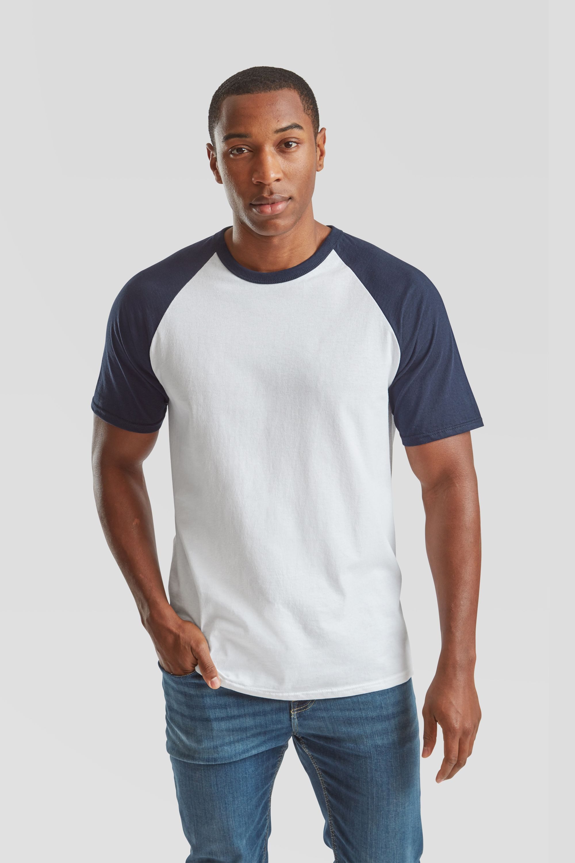 Fruit of the Loom Rundhalsshirt Valueweight Short Sleeve Baseball T