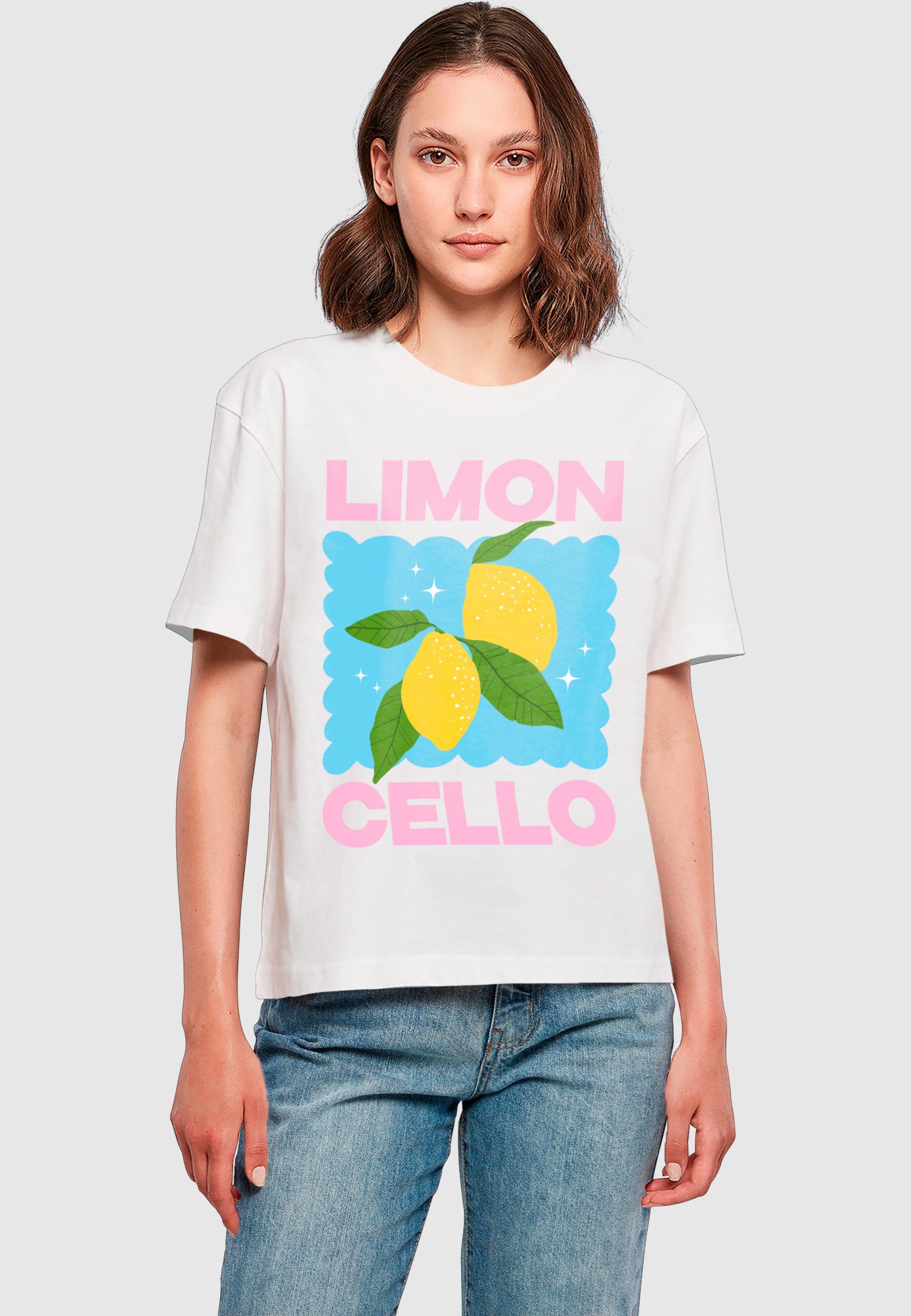 Miss Tee T-Shirt Miss Tee Damen Limon Cello Tee (1-tlg)