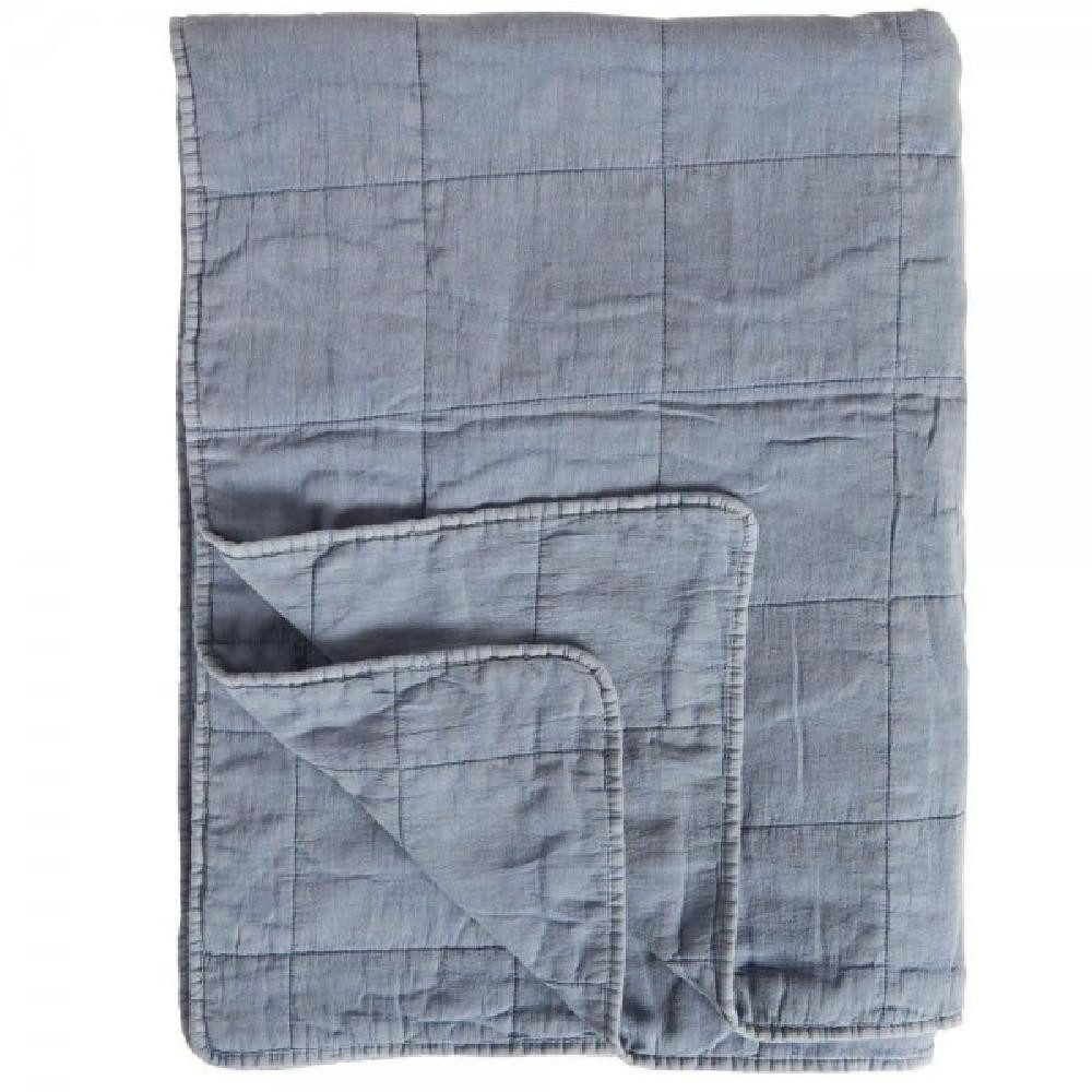 Wohndecke Ib Laursen Tagesdecke Quilt Klassisch Blau (130x180cm), Ib Laursen