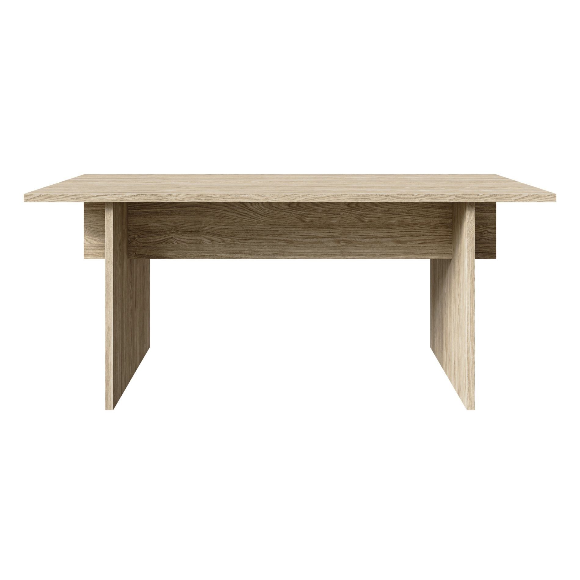 Selsey Esstisch Duelio, laminierte Tischplatte in Eiche-Optik, rechteckig 180x90 cm