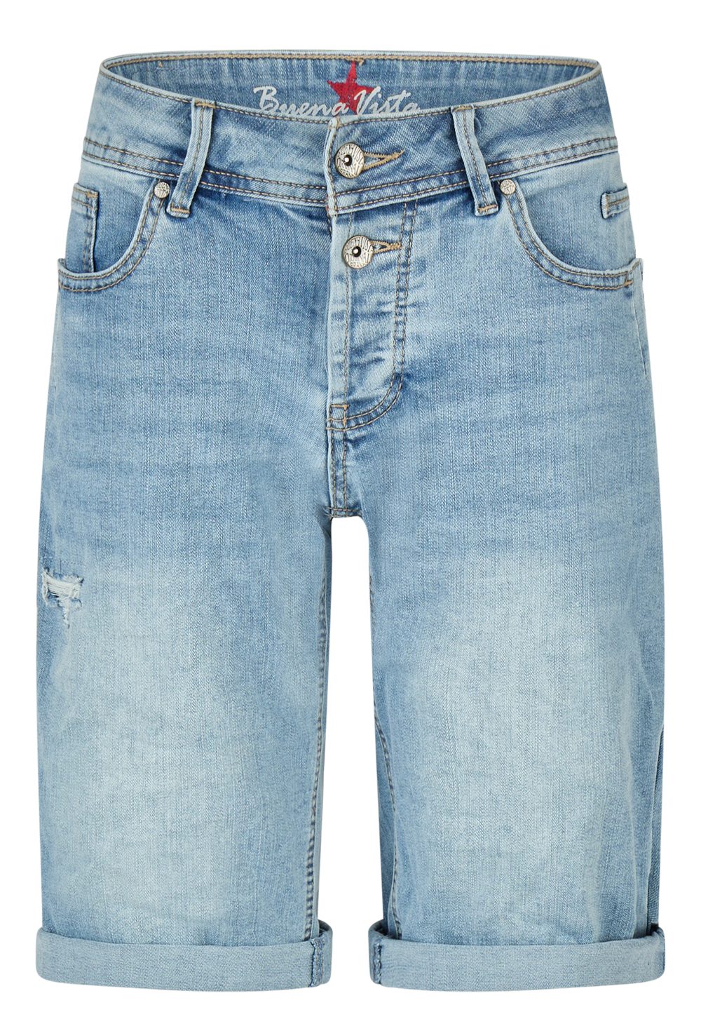 Buena Vista Stretch-Jeans BUENA VISTA MALIBU TS SHORT light destroyed 2604 B5993 369 D.7972 -