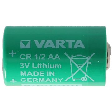 VARTA Varta CR1/2AA Lithium Batterie 6127 mit 3er Print Lötfahne, Pluskonta Batterie, (3,5 V)