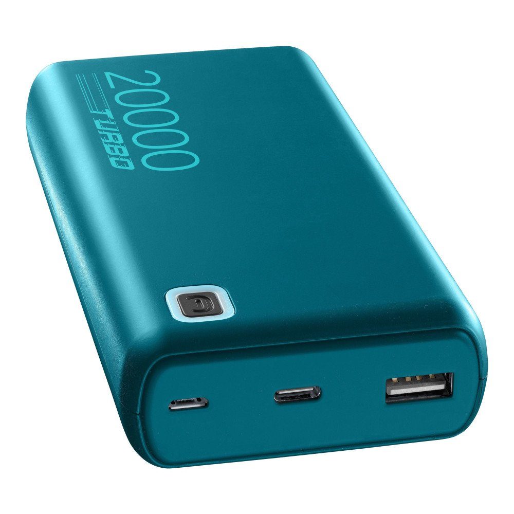 Cellularline Power Bank ESSENCE Turbo 20000 Green (60471) Solar Powerbank