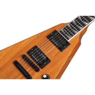 Gibson E-Gitarre, E-Gitarren, Andere Modelle, Dave Mustaine Flying V EXP Antique Natural - E-Gitarre