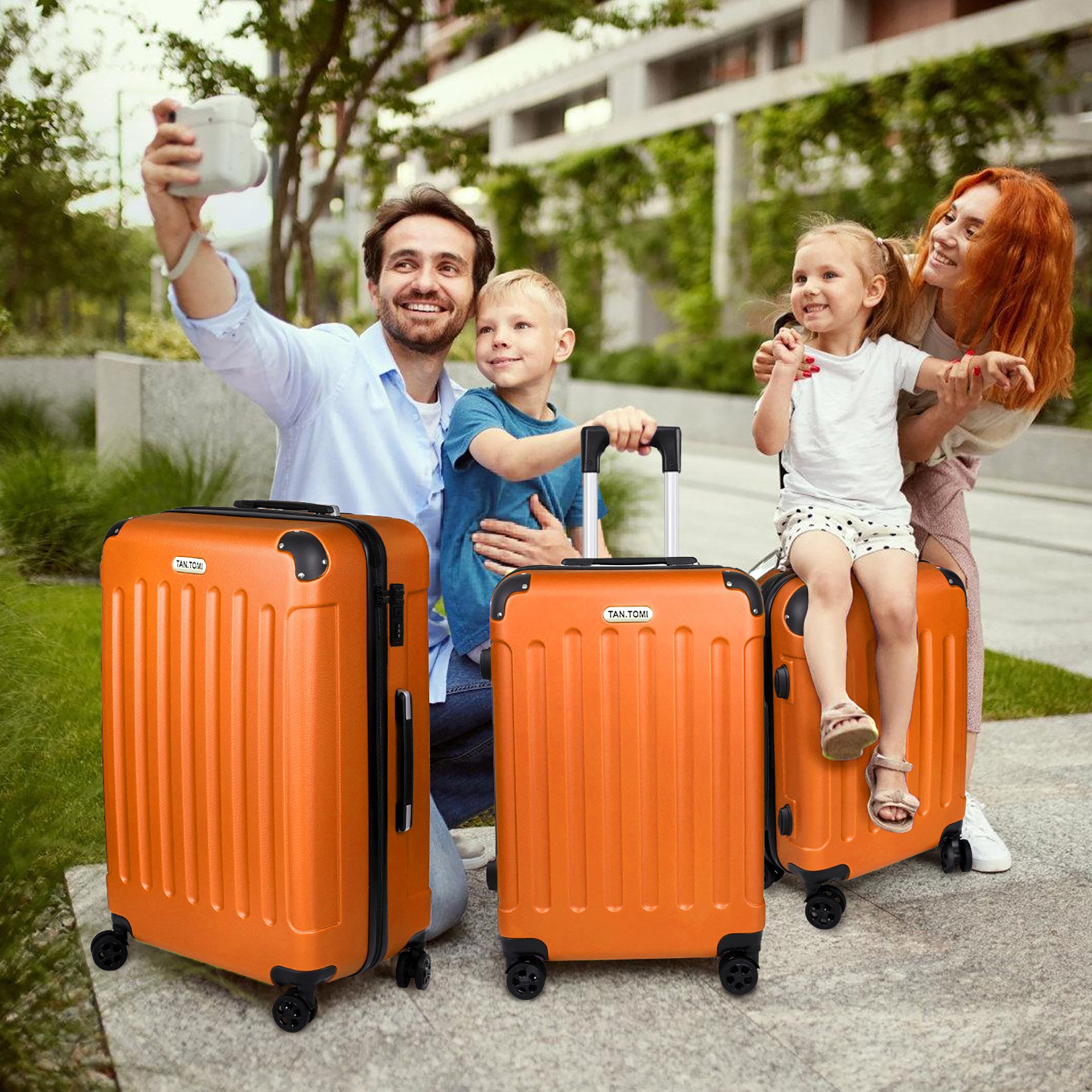 TAN.TOMI Hartschalen-Trolley Hartschalen-Koffer Trolley Rollkoffer Reisekof günstig online kaufen