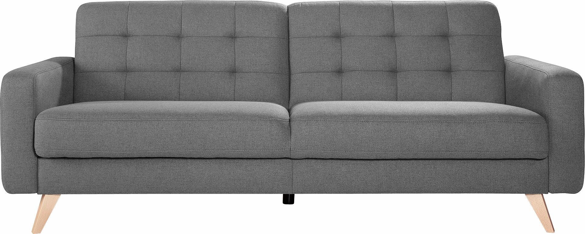 exxpo - sofa fashion 3-Sitzer Nappa, Schlafsofa, bequem, zeitloses Design, günstig online kaufen