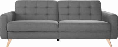exxpo - sofa fashion 3-Sitzer Nappa, mit Bettfunktion und Bettkasten