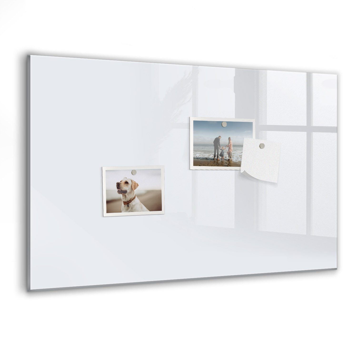 Tulup Magnettafel Notiztafel aus Gehärtetem Glas, 5 Magnete, Marker und Schwamm